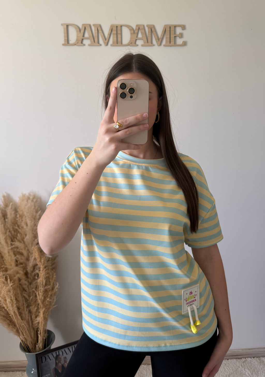 T-shirt Ptites pattes Jaune & Bleu