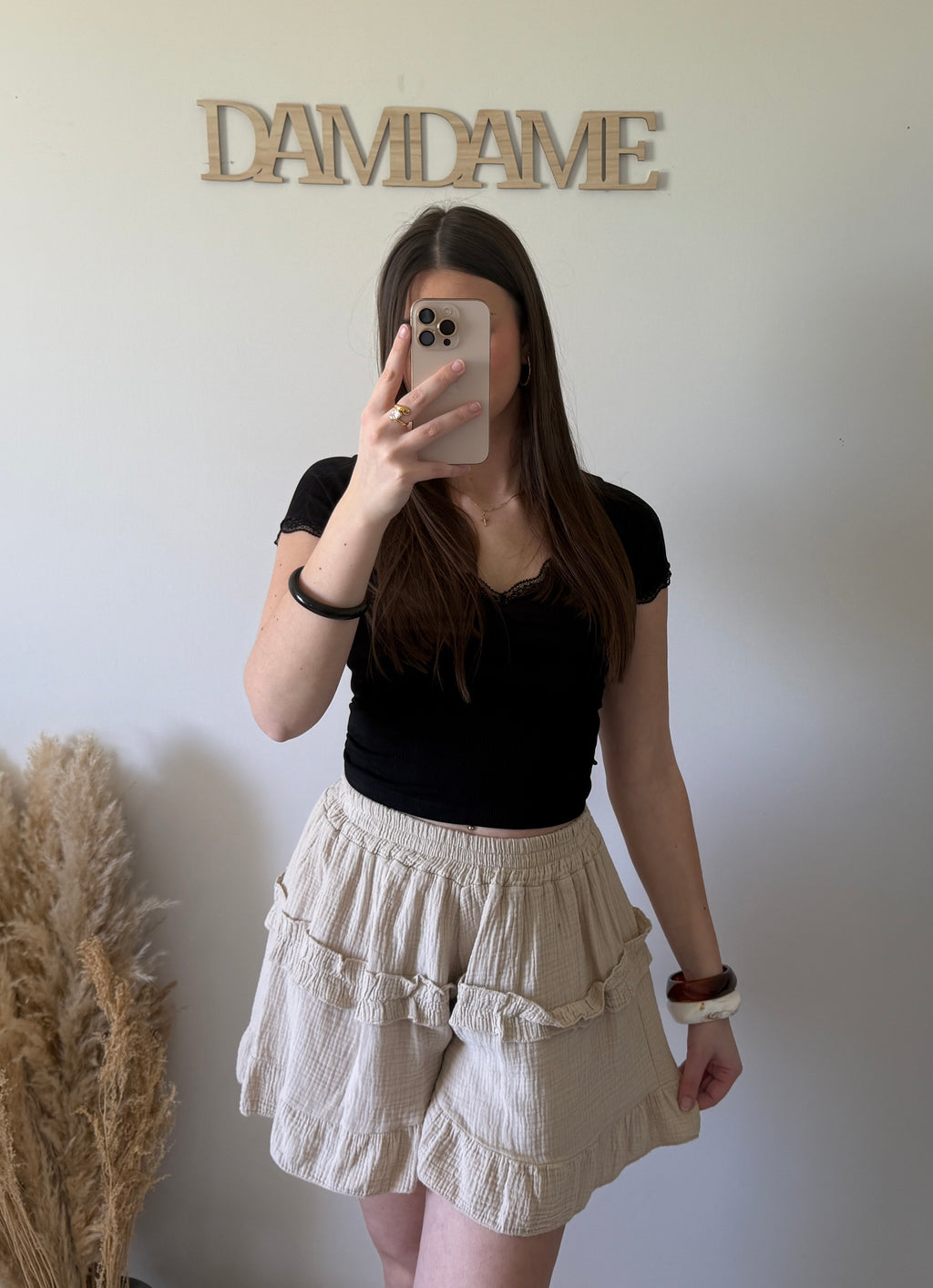 Jupe Short Beige