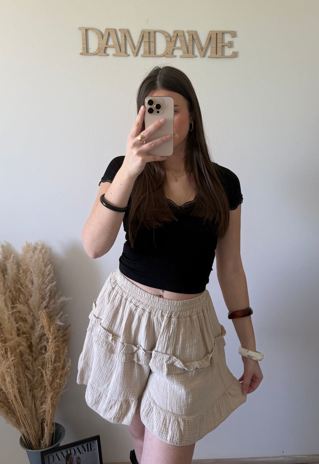 Jupe Short Beige